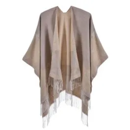 Women’s Poncho Flower Fringes