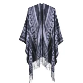 Women’s Flowers & Fringes Poncho