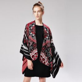 Women’s Poncho Flowers