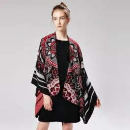 Women’s Poncho Flowers