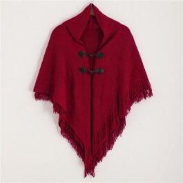 Ladies Fringed Poncho