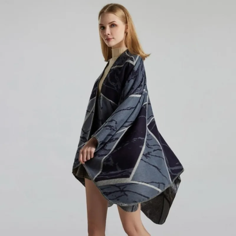 Geometric Women's Poncho
