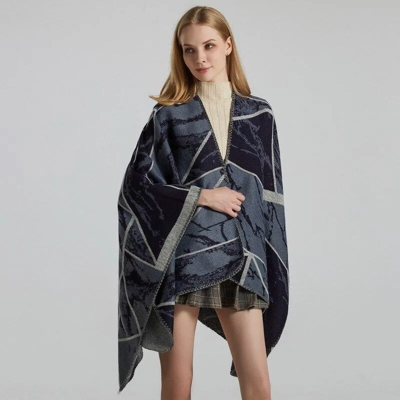 Geometric Women's Poncho
