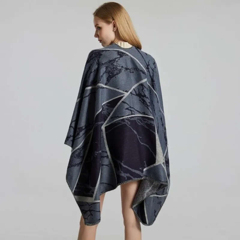 Geometric Women's Poncho