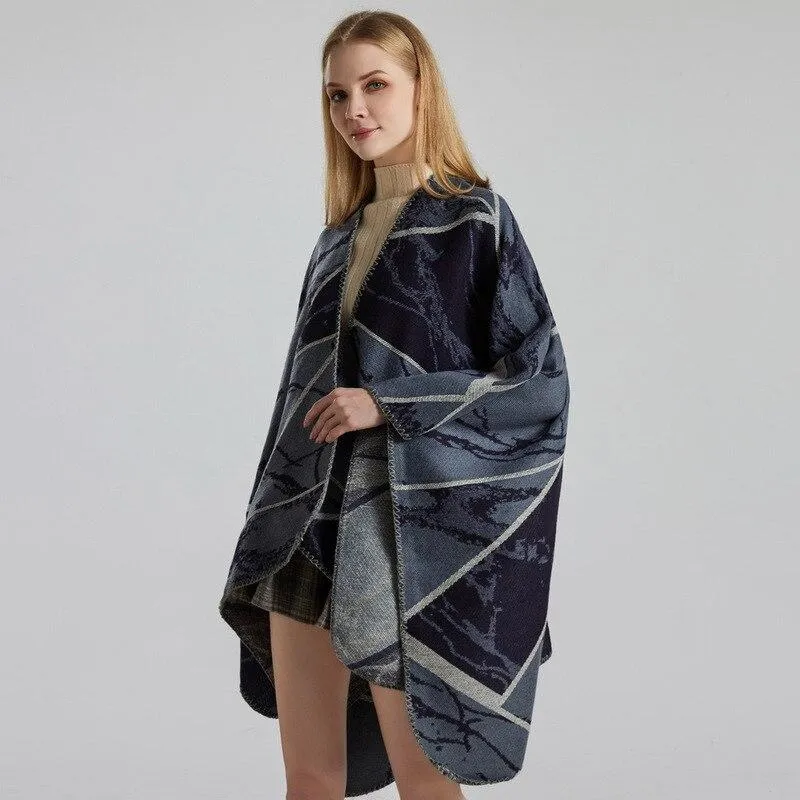 Geometric Women's Poncho
