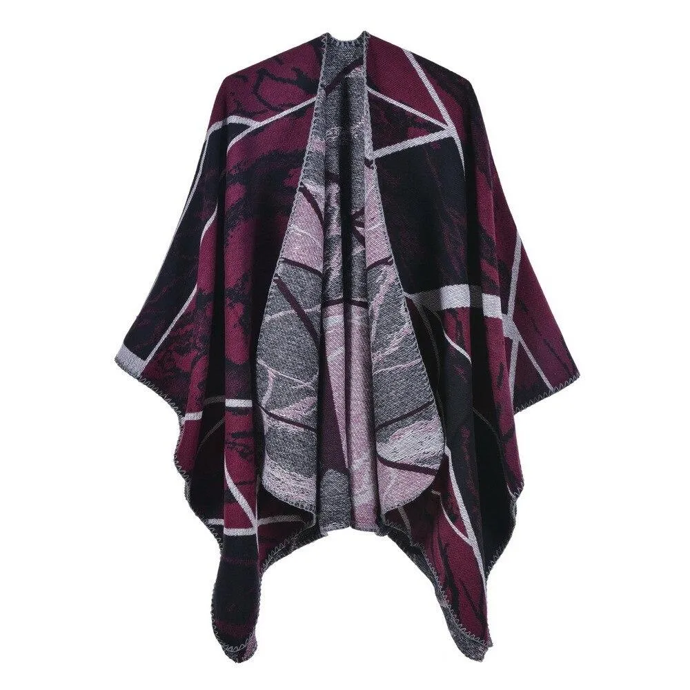 Geometric Women's Poncho