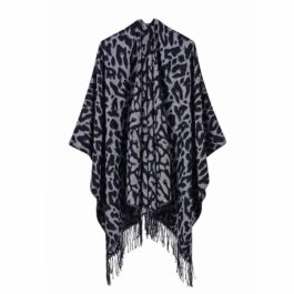 Leopard Print Poncho​