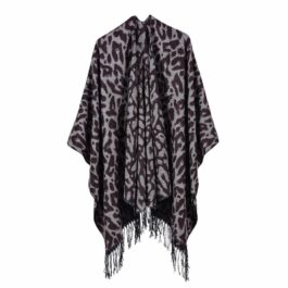 Leopard Print Poncho​
