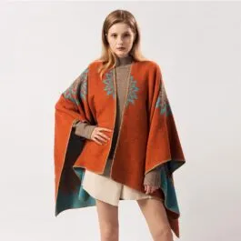 Orange Women’s Poncho