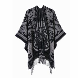 Women’s Paisley Fringed Poncho