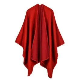 Red Women’s Poncho