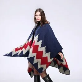 Women’s Zig Zag Poncho