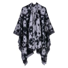 Women’s Floral Poncho