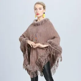 Fur Trimmed Poncho​