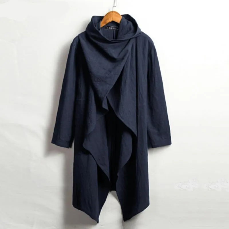 Men's Summer Navy Blue Poncho