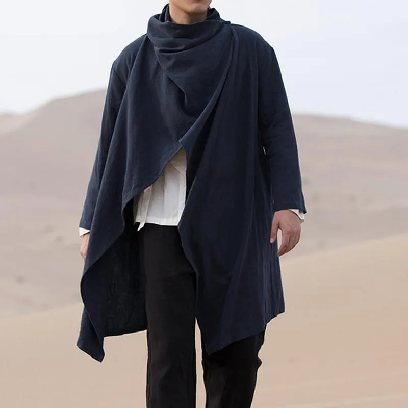 Men's Summer Navy Blue Poncho