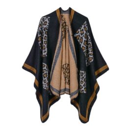 Women’s Leopard Poncho
