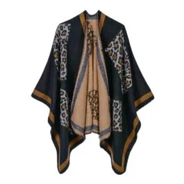 Women’s Leopard Poncho
