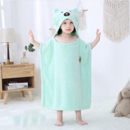 Bear Child Bath Poncho