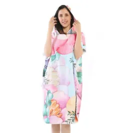 Flower Bath Poncho