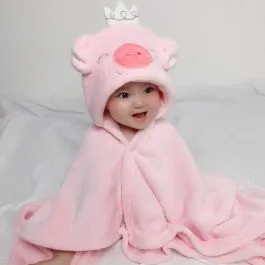 Baby Girl Towel Poncho