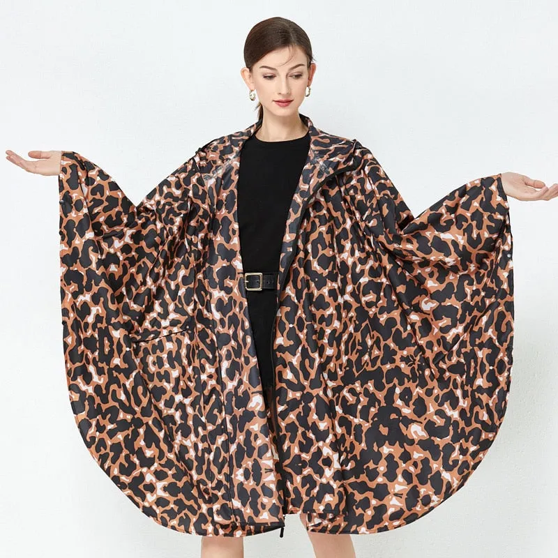 Leopard Rain Poncho
