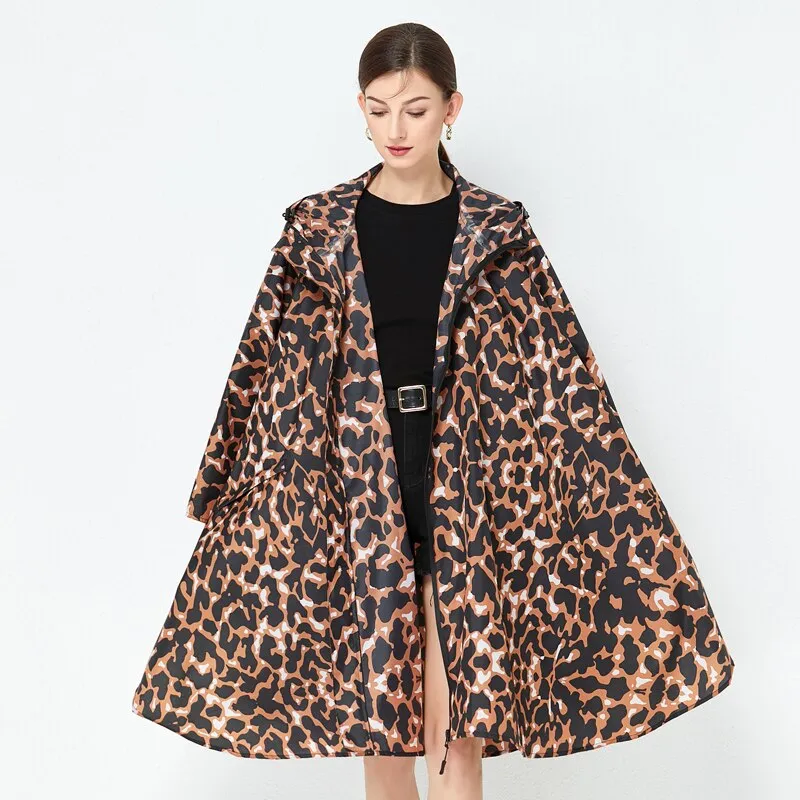 Leopard Rain Poncho