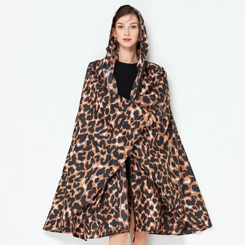 Leopard Rain Poncho