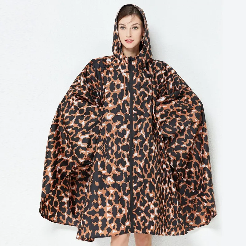Leopard Rain Poncho