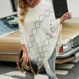 Women’s Sleeveless Poncho Sweater