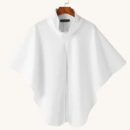 Men’s White Poncho