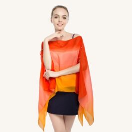 Orange Summer Poncho