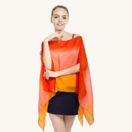 Orange Summer Poncho
