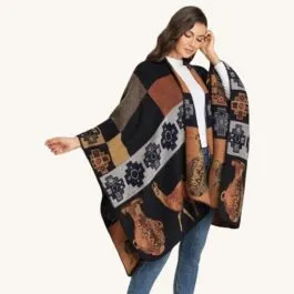 Aztec Pattern Women’s Poncho