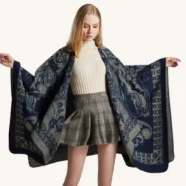 Women’s Poncho Persian Patterns