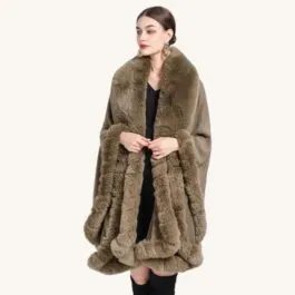 Coffee Fur Poncho
