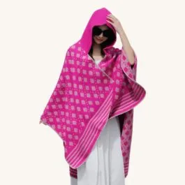 Fuchsia Pink Poncho