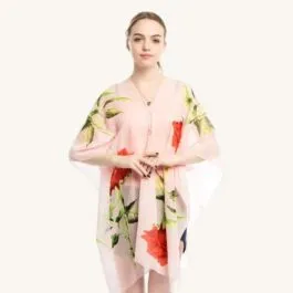 Pink Summer Poncho for Women