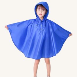 Children’s Rain Poncho Blue