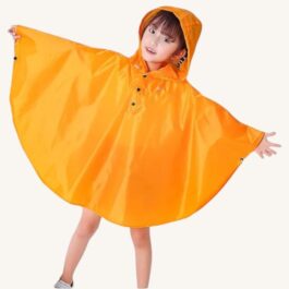 Orange Children’s Rain Poncho