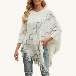 Women’s Sleeveless Poncho Sweater