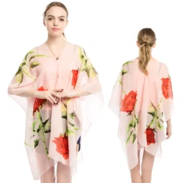 Pink Summer Poncho for Women