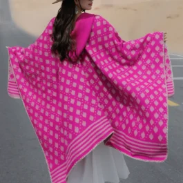 Fuchsia Pink Poncho