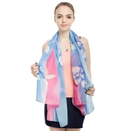 Pink and Blue Summer Poncho Tunic