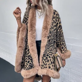 Leopard Fur Poncho