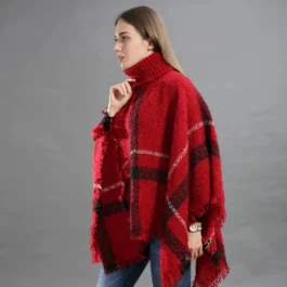 Turtleneck Poncho Sweater