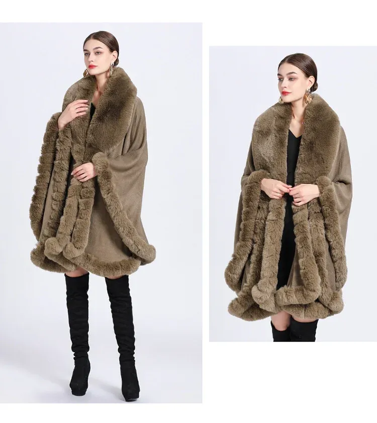 Coffee Fur Poncho