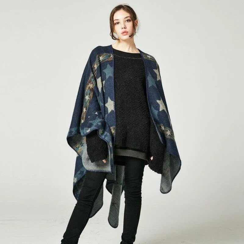 Women's Star Poncho