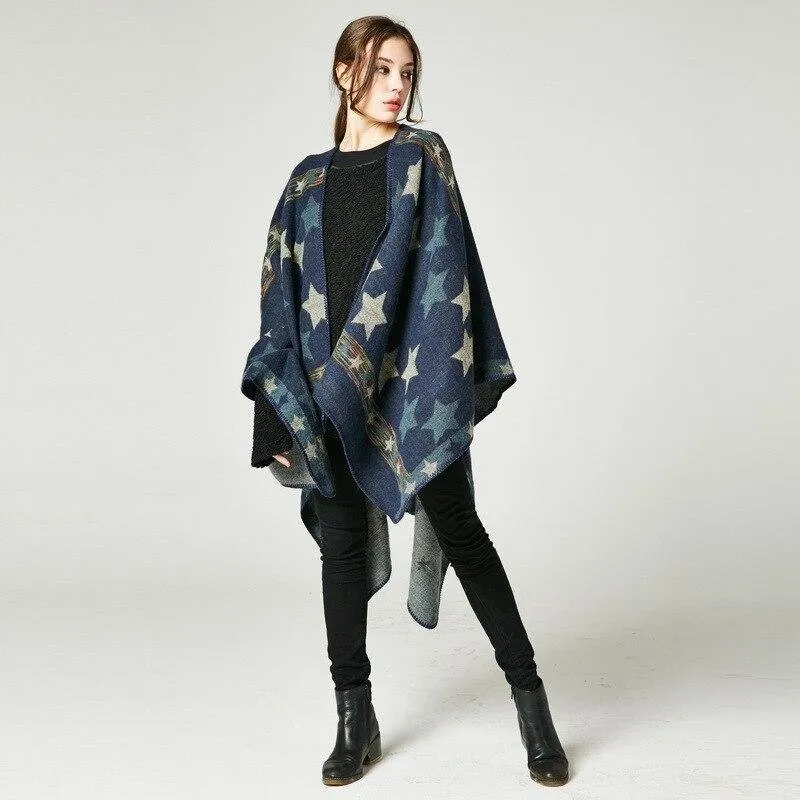 Women's Star Poncho