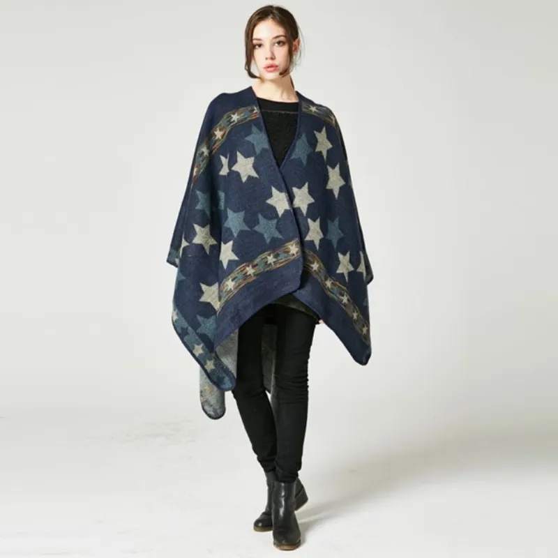 Women's Star Poncho